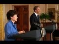 President Obama Holds a Press Conference with President Park of South Korea