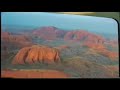 Australien 1994 Flug �ber Ayers-Rock und den Olgas.
