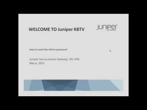 how to recover juniper password