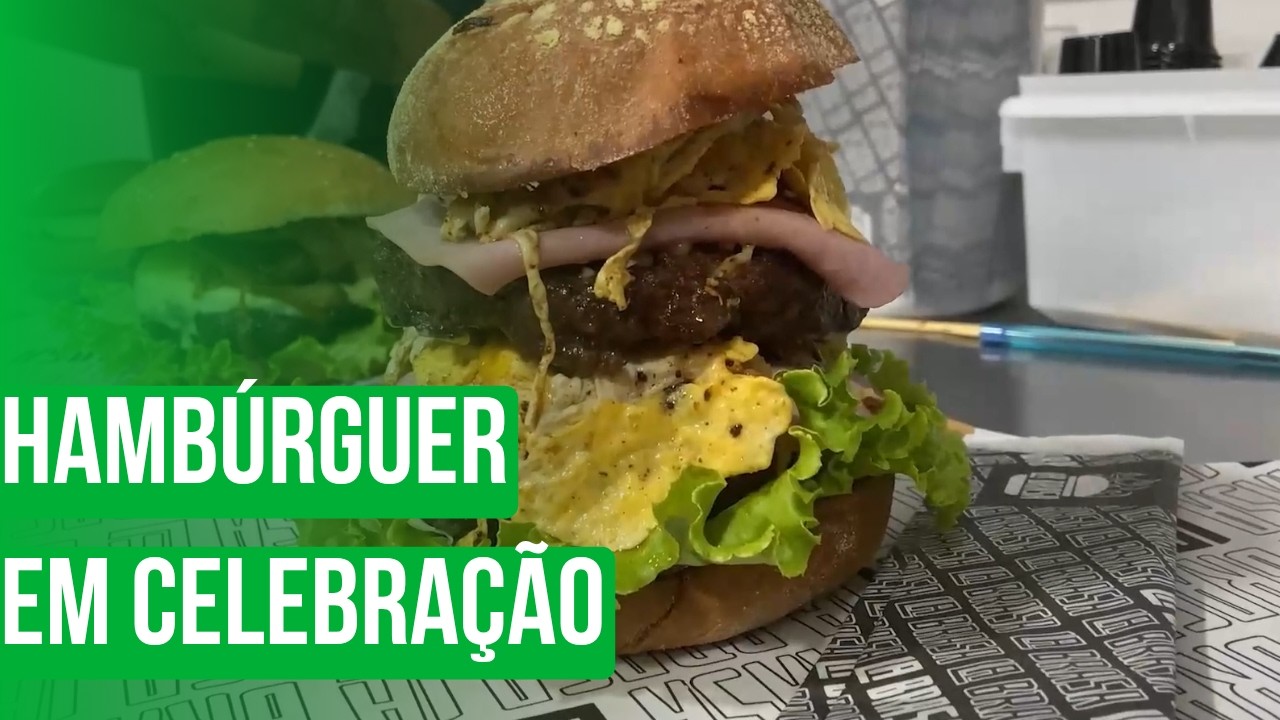 Hambúrguer em celebração