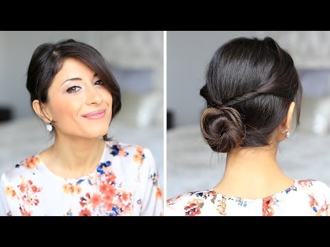Double Twisted Bun Hair Tutorial