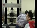 Muestra de ensayo de tracción para una probeta, en la que se pretende observar la resistencia de la soldadura en cruceta.