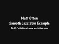 Smooth Jazz Solo examples with TABS