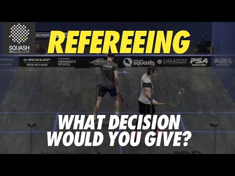 Squash Refereeing: Farag v Rodriguez - Stroke
