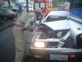 Colis�o carro x �nibus e afogamento na ilha