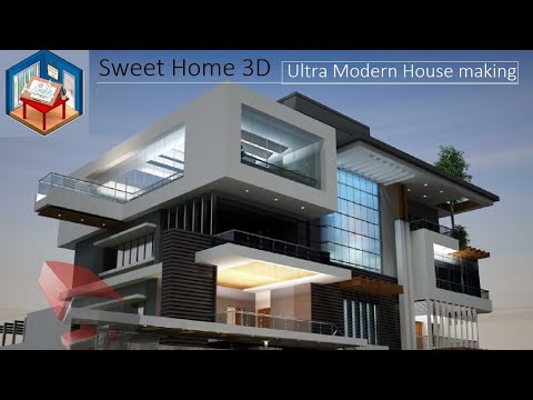 Ultra Modern House Designing in Sweet Home 3D