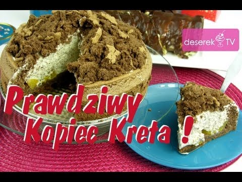 Co kryje w sobie Ciasto Kopiec Kreta - Deserek.TV Jeżeli film spodobał się Proszę Daj Kciuk w Górę :)Oto kolejny bardzo prosty przepis na bardzo smaczne i bardzo popularne ciasto jakim jest Kopiec Kreta. Z tym ciastem poradzi sobie nawet laik kulinarny :) Takie ciasto można wykonać w wersji bez pieczeni