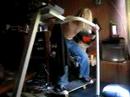 lee riding a skateboard on a tredmill..... lee riding a skateboard on a tredmill.....