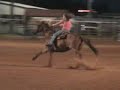 Monkey winning the 1D at the Norman, OK jackpot. Nicole Torturo of 3Drum riding.