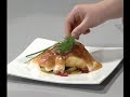 Bacalao con fritada aragonesa a la mousseline de ajos