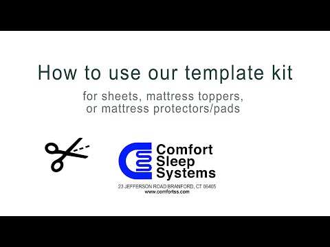 7 months ago: Custom Template Instructions for Sheets, Toppers, Mattress Protectors