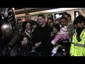 Ken Dodd switches on the Christmas tree lights in Liverpool