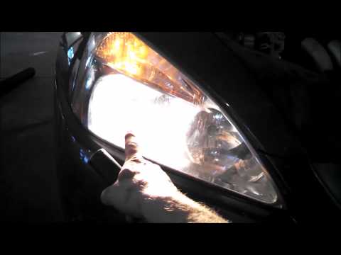 Headlight bulb replacement Honda Accord EX 2005 Install Remove Replace
