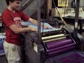 Printing on a Vandercook Universal III at Hatch Show Print