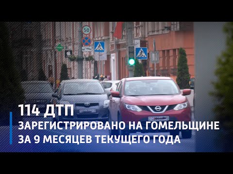 На Гомельщине за последние 9 месяцев зарегистрировано 114 ДТП видео