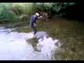 Steph in a river !!! :)