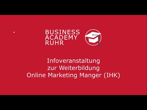 Infoveranstaltung Weiterbildung Online Marketing Manager (IHK)