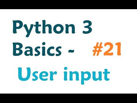 how to provide input in python