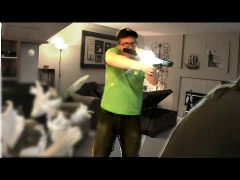prankster - Tables get turned; John had a black, spray-painted airsoft gun nearby. The rest is epic.
