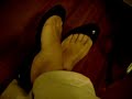 My rounded toe cleavage flats