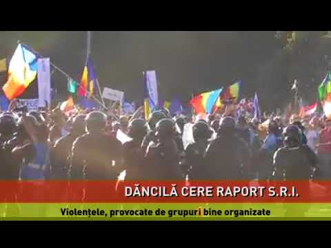 Premierul Viorica Dăcilă cere raportul S.R.I. cu privire la violențele de la protest