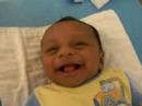 Ander smiles (Two months old)