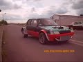 1er séance d'essaies de la 205 Dragster 2JZ-GTE filmer de l'éxterieur. Mise au point cartographie. Pression de de suralimentation: 18 PSI. http://Drag-Racing-Addict.com/http://FranceDrag.com/http://GoDragRacing.skyrock.com/