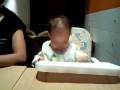 Amber banging on the table