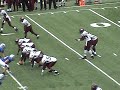 Travis Manning gets the first hit in the backfield