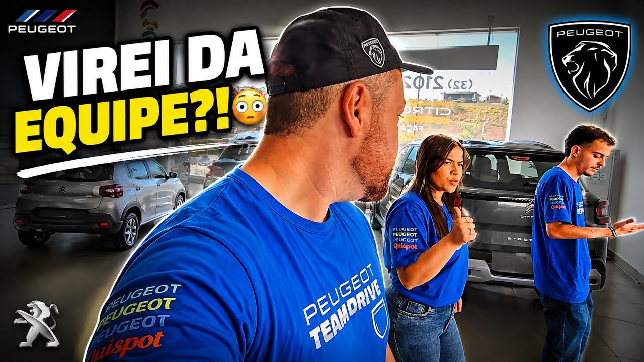 CHEGUEI DE SURPRESA NA PEUGEOT… E OLHA NO QUE DEU! 😳🦁