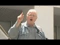 cupe national presiden paul moist speaks to a rally calling for a fair wage settlement for federal public employees, pledging the support of cupe's 570,000 members.