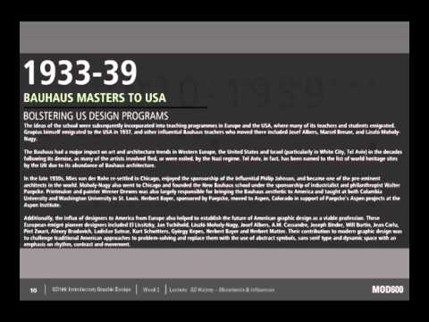 Week 2 - Lecture 3 - GD History - Movements and Influences