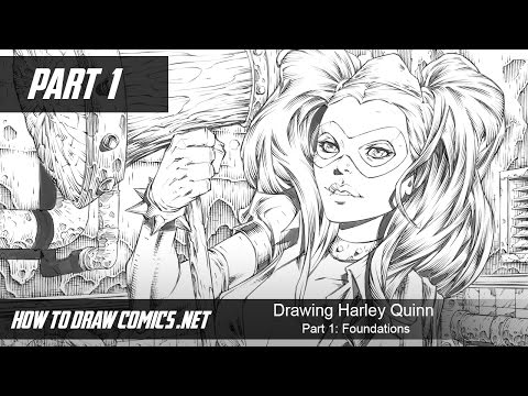 how to draw harley quinn