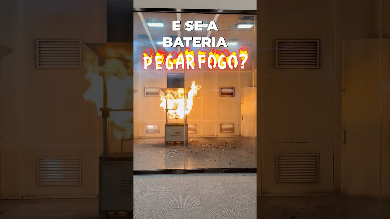 E se a BATERIA do carro elétrico PEGAR FOGO? 🔥🔥