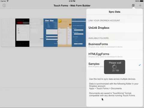 how to sync dropbox on ipad
