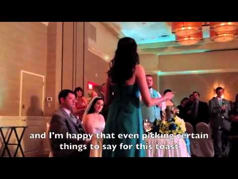 My Maid Of Honor Toast for my sister's wedding :)