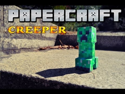PAPERCRAFT papercraft creeper PAPEL! un Como hacer de  killercreeper55 minecraft