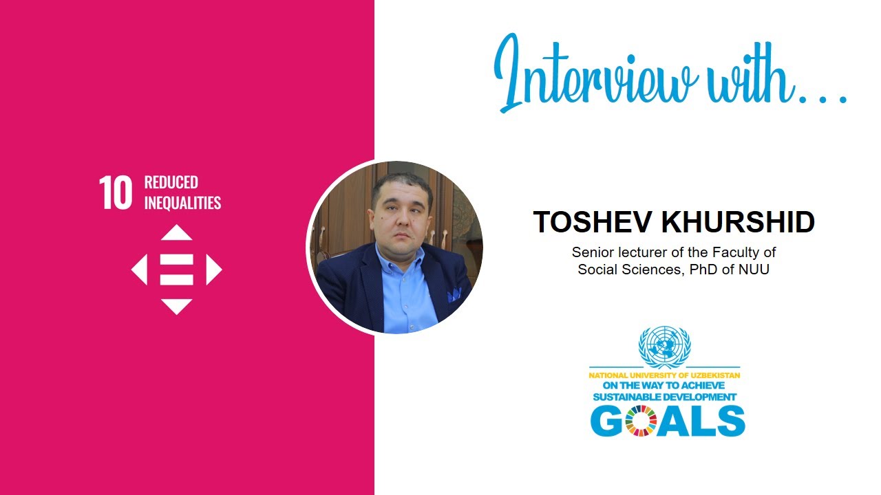 Toshev Xurshid - Concept of inclusive education and inclusive society | SDG 10