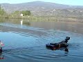 Springer tug tows camera on Loch Alvie.