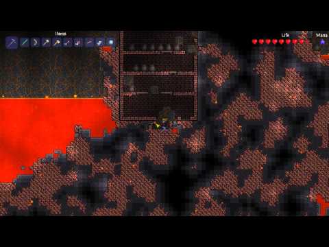 how to harvest obsidian terraria