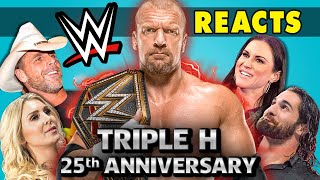 WWE Superstars React to Triple H (25th Anniversary