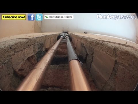 how to sink pipes into walls
