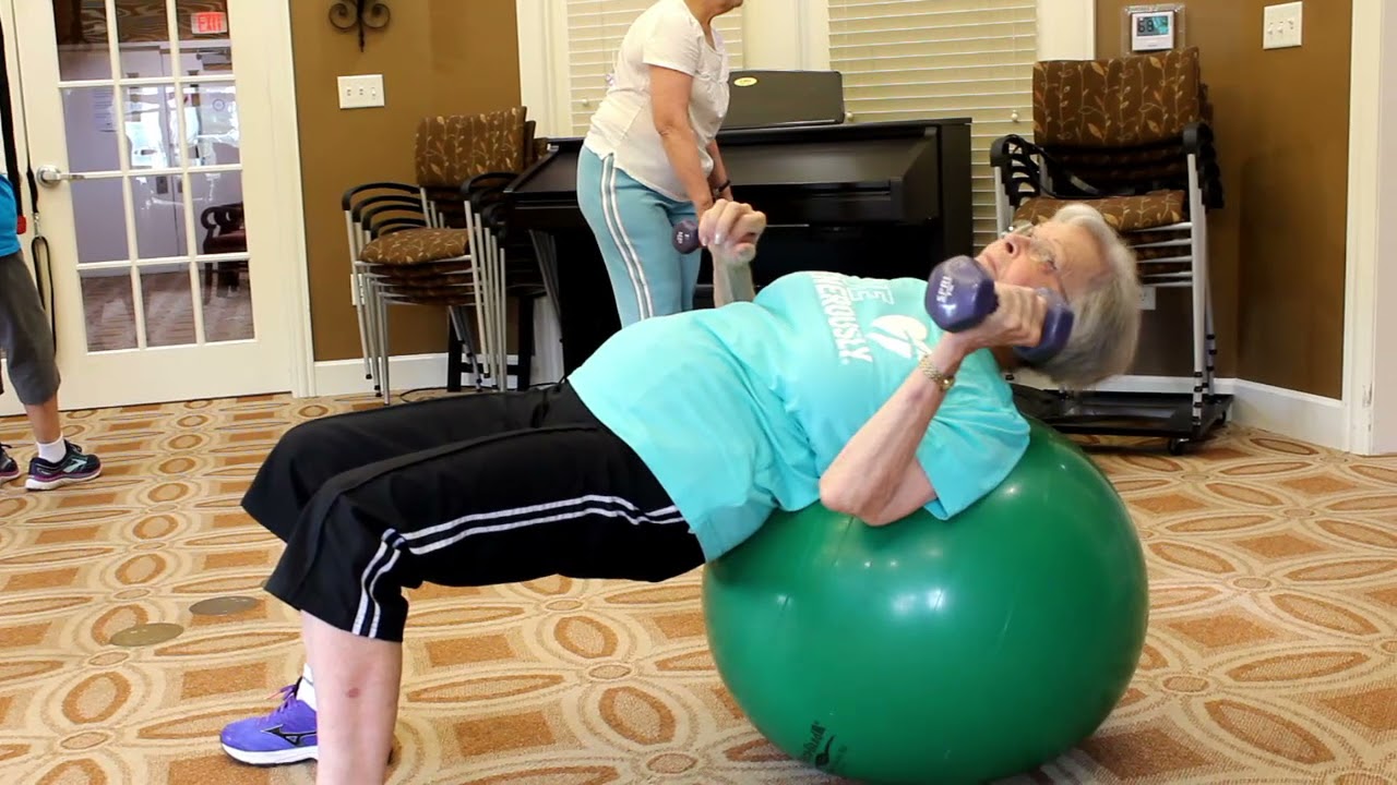 Balance Ball Weight Lifting