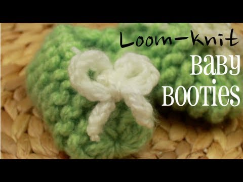 how to easy knit baby booties