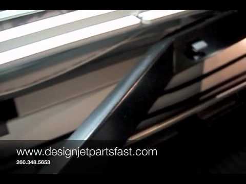 how to replace belt on hp designjet 800