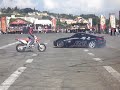 Nissan 350 ZX haciendo ceritos donuts