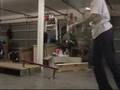 ledge box and punching bag skateing with messed up lip slide