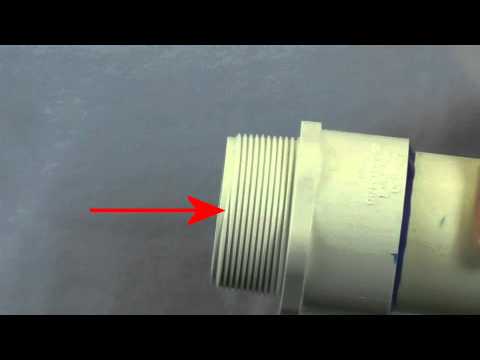 how to stop threaded pvc leak