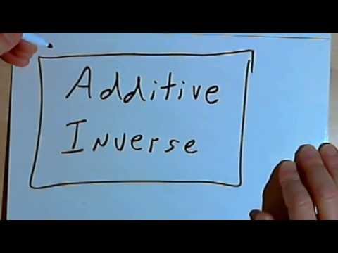 additive - An explanation of the additive inverse of a number. This video is provided by the Learning Assistance Center of Howard Community College. For more math video...
