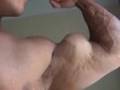 Eight minutes of huge bodybuilder biceps